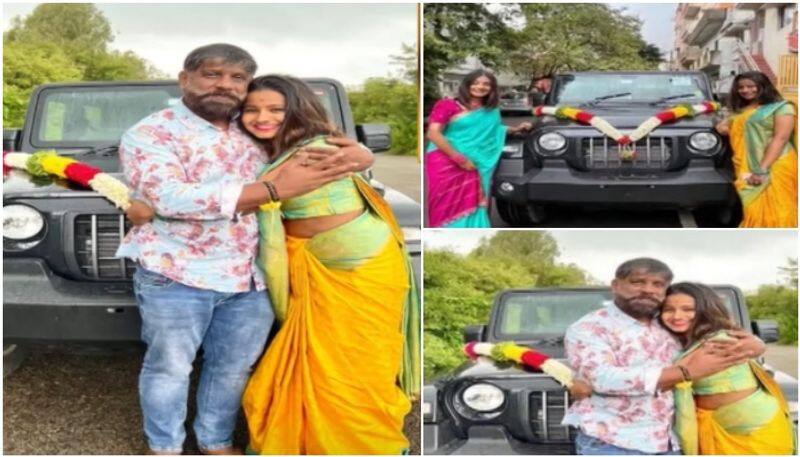 kannada Actor Duniya Vijay car gifted to his daughter sgk