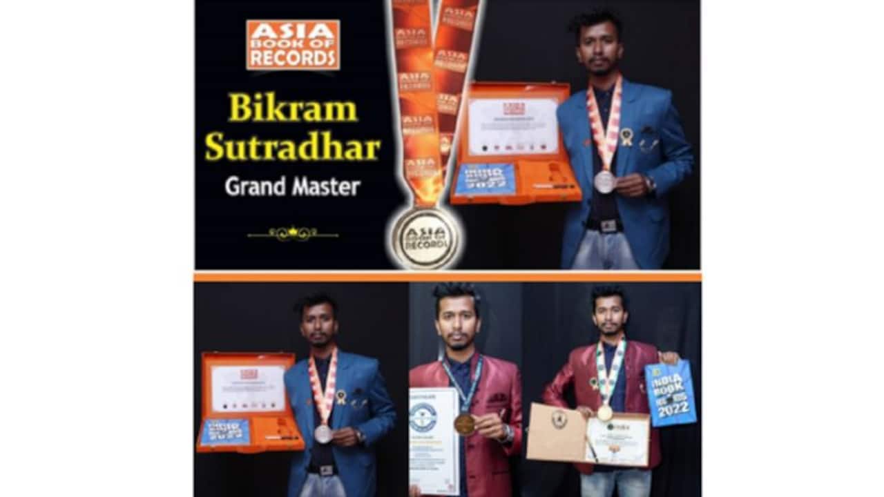 Grandmaster Bikram Sutradhar creates a stride by having five World Records to his name