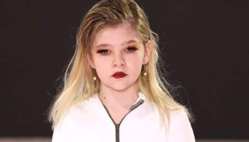 10 year old trans model on the catwalk at New York Fashion Week