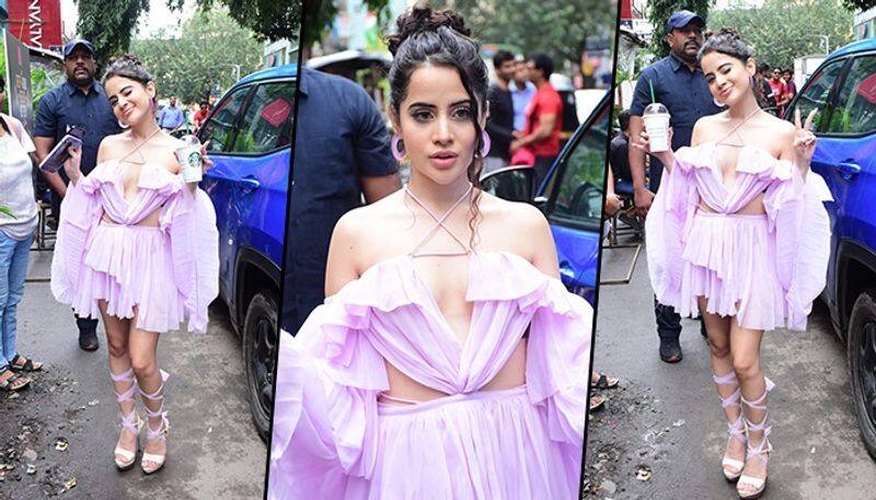 Urfi Javed backless ruffle dress gets thumbs up netizens call her cute drb