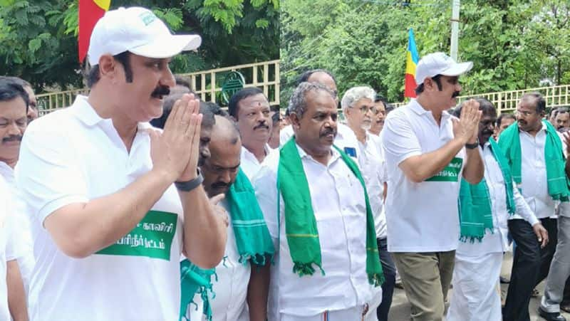 pmk president anbumani ramadoss request to government for allocation a fund for noyyal river issue