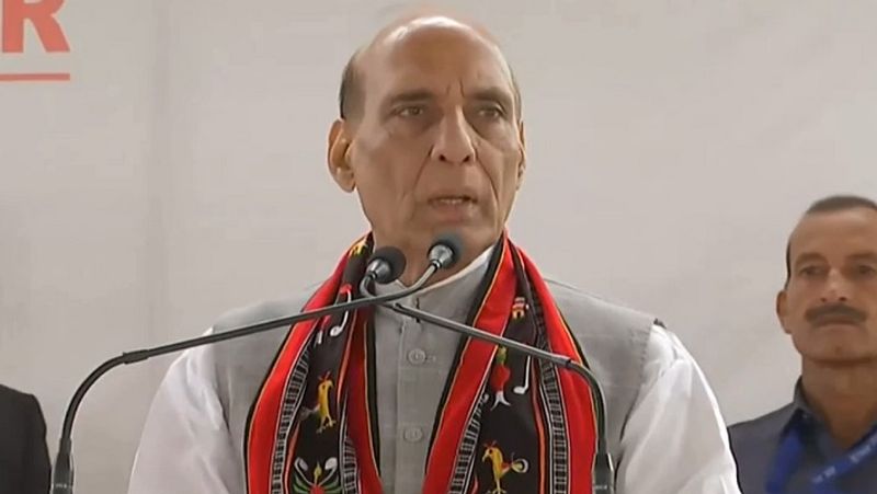  Union minister Rajnath Singh participates in Krishnam Raju Condolence meeting