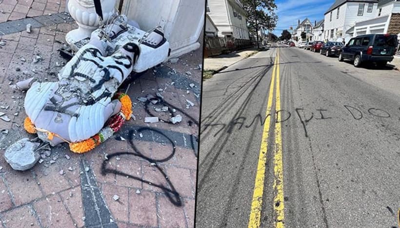 Mahatma Gandhi statue outside New York's Tulsi Mandir vandalised for 2nd time in two weeks
