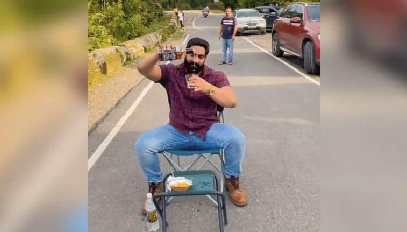 non bailable warrant against instagram celebrity for drinking liquor on road 