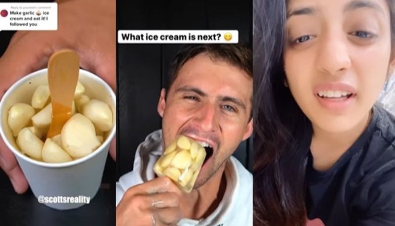 video of garlic ice cream gets criticisms in social media 