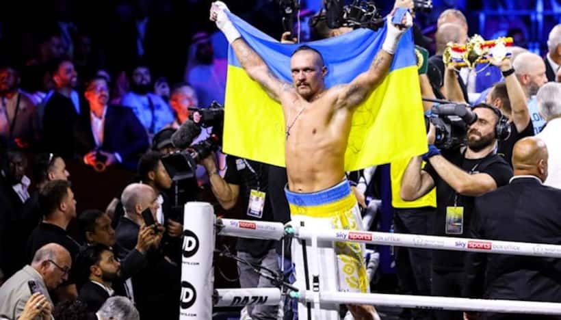 Ukraine President Zelenskyy lauds Oleksandr Usyk's win over Anthony Joshua as inspiration for war torn nation