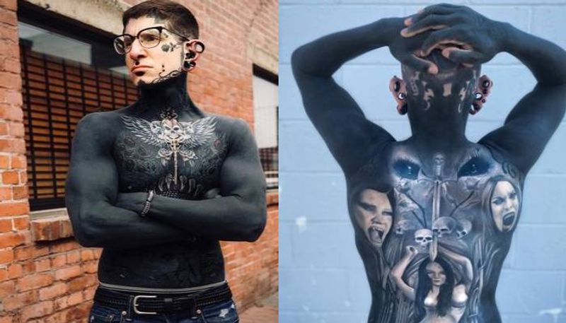 man inked 95 percent of his body 