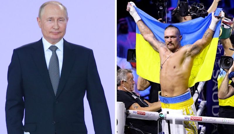 Ukrainian boxing hero Oleksandr Usyk slams 'weak' Vladimir Putin after win over Anthony Joshua snt