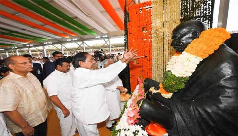 CM KCR  Participates  closing ceremony of Independence Day celebrations at LB Stadium