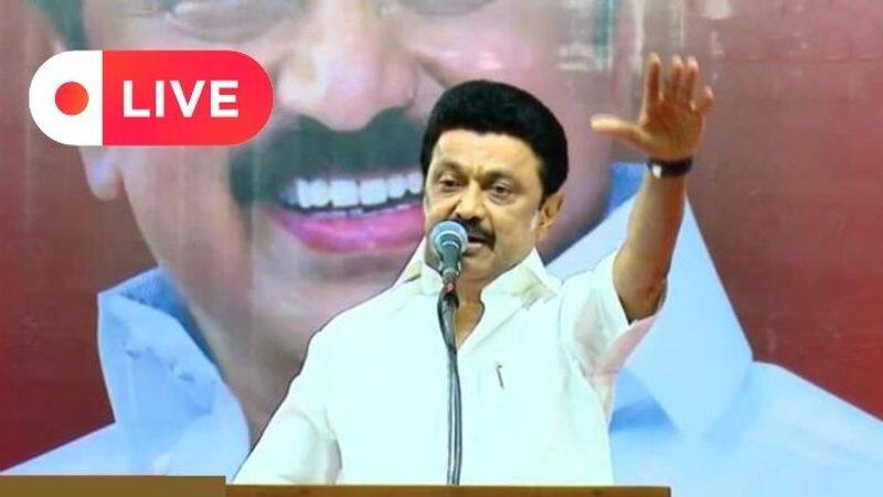 cm mk stalin speech at pollachi dmk function live