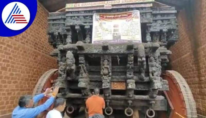 Banavasi Temple New Chariot Work Starts at Sirsi in Uttara Kannada grg