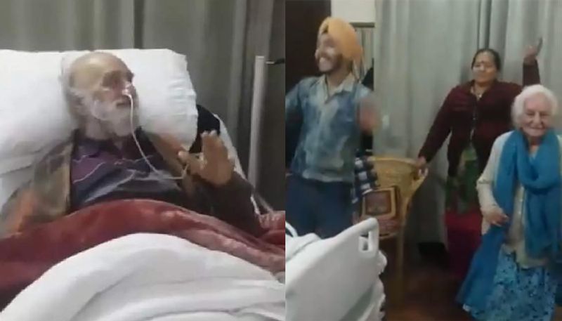 Family dances to cheer up ailing grandfather 