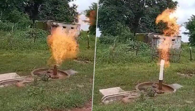 Viral video: Handpump in MP’s Chhatarpur discharges water and fire simultaneously