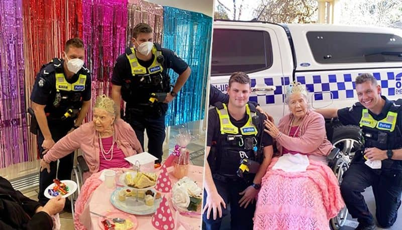 100 year old Australian woman fulfils wish on her bucket list by getting arrested on her birthday gcw