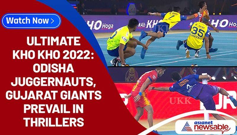 Ultimate Kho Kho, UKK 2022, Top Moments: Odisha Juggernauts, Gujarat Giants prevail in thrillers against Rajasthan Warriors, Telugu Yoddhas-ayh