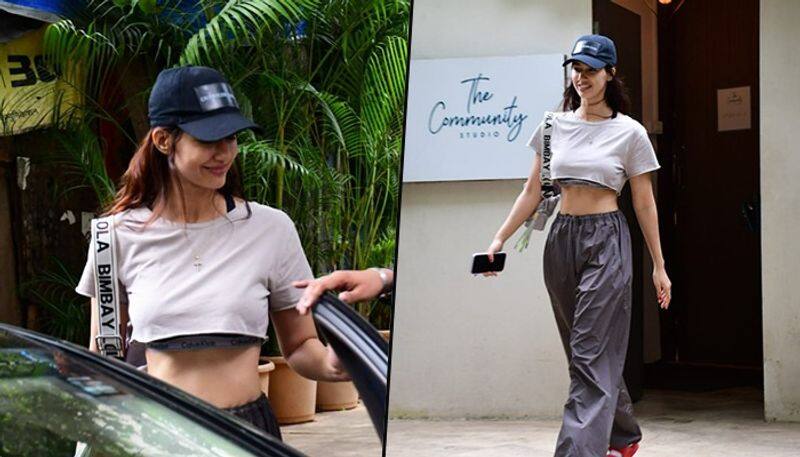 Friday fashion Disha Patani raises temperature in tiny crop top flaunts CK athleisure drb