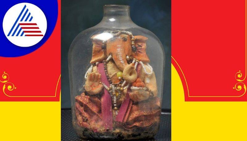 Darshan Ganesha sitting inside the bottle is a blessing udupi