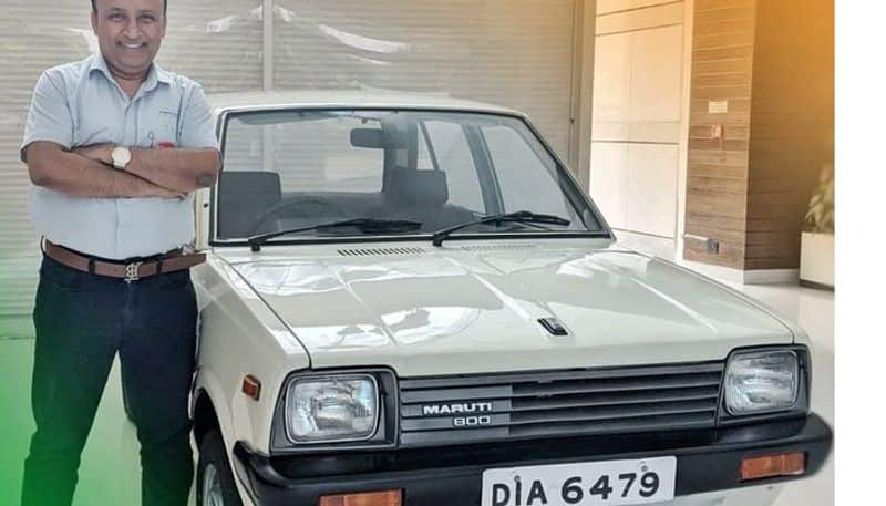 maruti suzuki pays tribute and restores first ever model of 800 hatchback as it completes 39 years ash