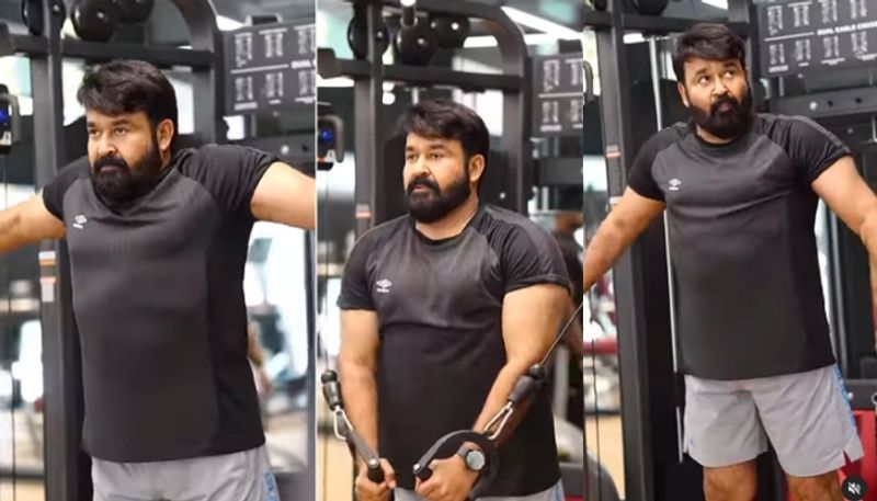 mohanlal workout video viral 