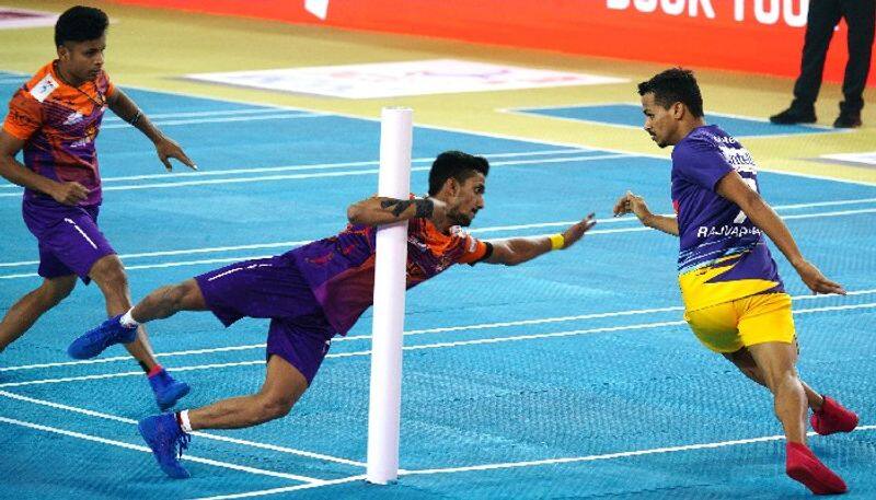 Ultimate Kho Kho Jaggannath Das help Gujarat Giants consolidate Top 2 position kvn