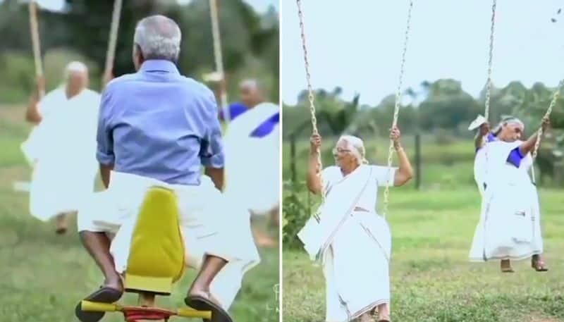 Watch Kerala's senior citizens have fun day in park; Netizens love it-tgy