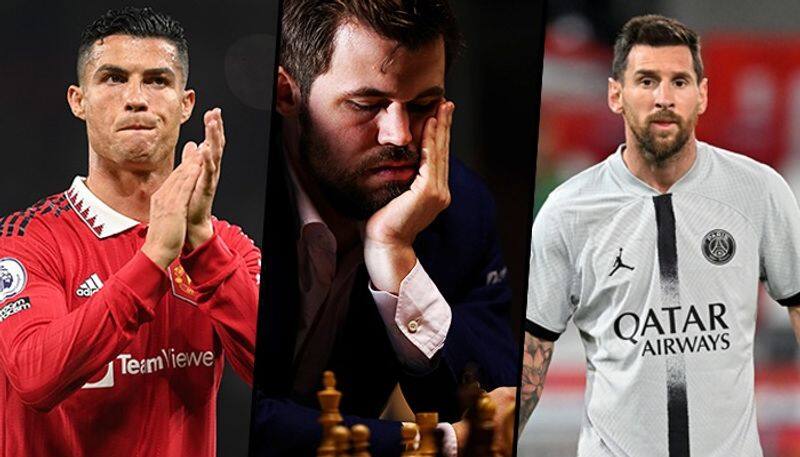 football Cristiano Ronaldo or Lionel Messi? Grandmaster Magnus Carlsen chooses between the two G.O.A.T.s snt