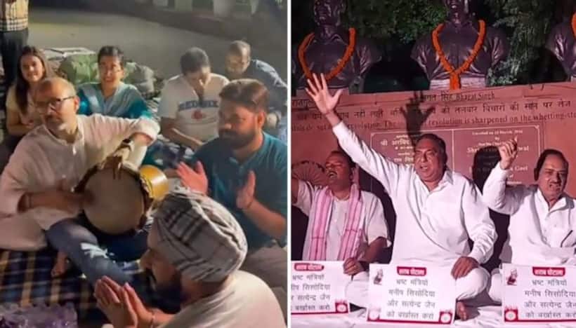 AAP vs BJP: Delhi MLAs from both parties stage overnight protests in assembly