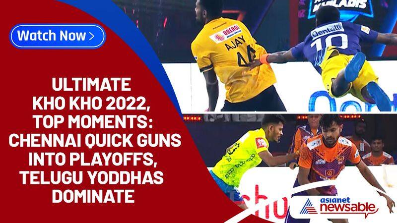 Ultimate Kho Kho 2022, Top Moments and Highlights: Chennai Quick Guns into playoffs after beating Mumbai Khiladis, Telugu Yoddhas dominate Gujarat Giants-ayh