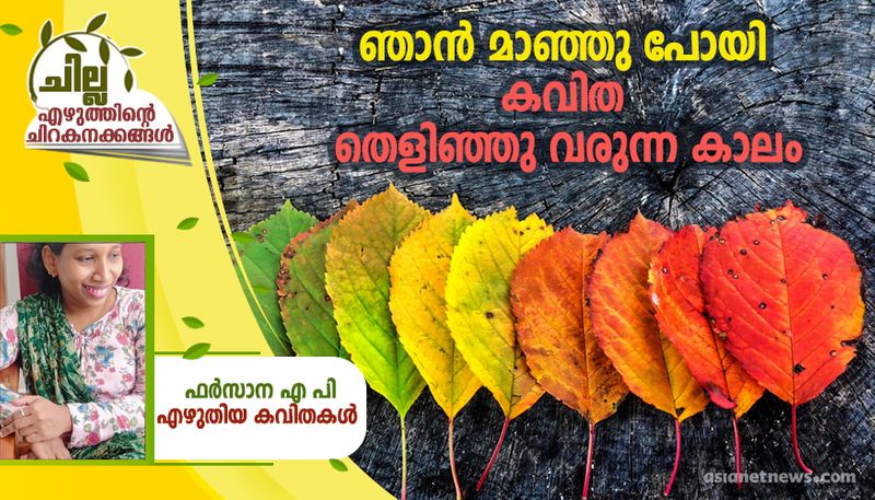 chilla malayalam poem by Farsana AP