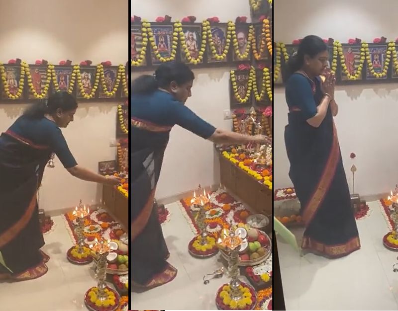 Sasikala celebrated Ganesh Chaturthi at her residence