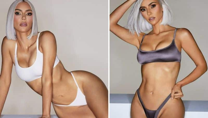 Bikini pictures Is Kim Kardashian wearing the tiniest two-piece from SKIMS?