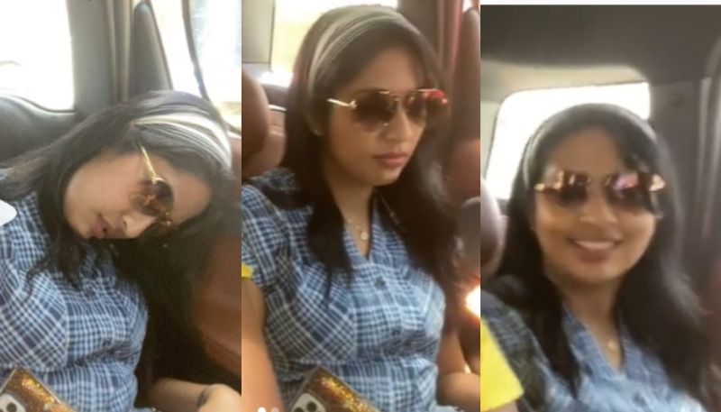 actress navya nair sleeping funny video goes viral