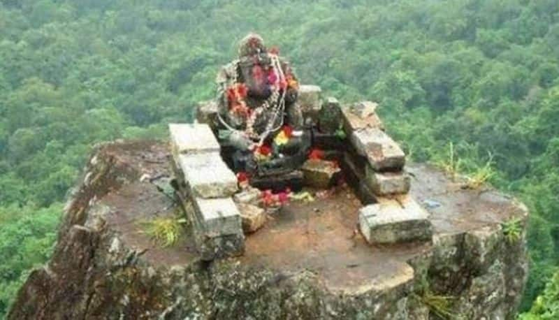 Ganesh Idol which stands in middle of the forest at Bastar bihar akb