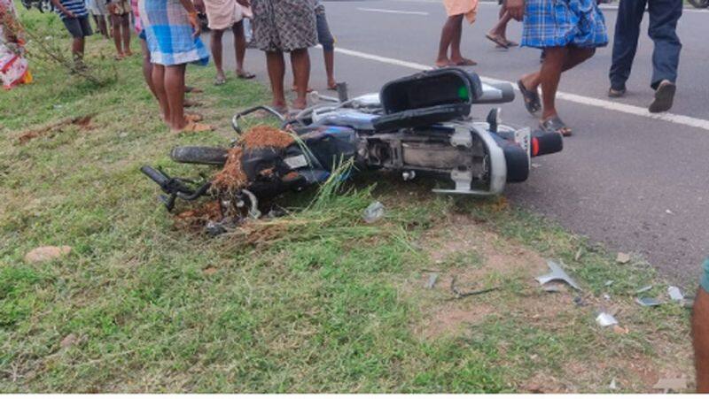 namakkal road accident... New bride killed