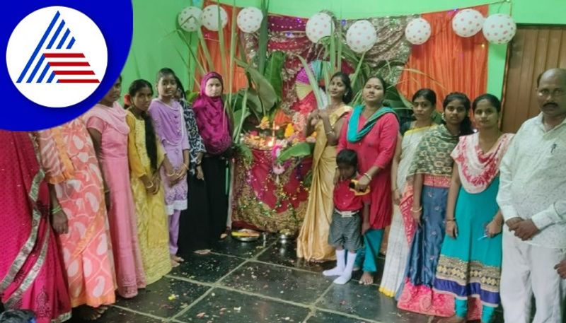 Urdu school celebrates ganesh chaturthi in Vijayanagara gow