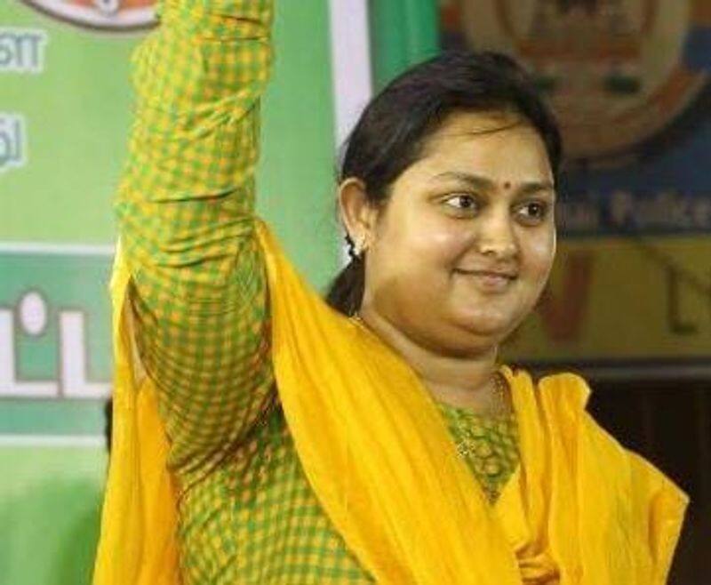 DMK worried about vote before election and house after election: Actress Vindhya sgb