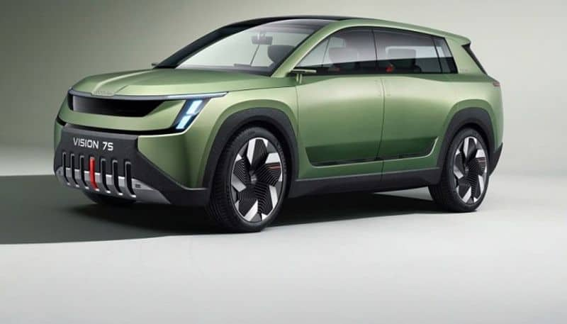 Skoda introduced the new electric Vision 7S, will go this far in a single charge