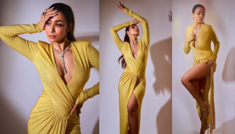 Malaika Arora makes bold fashion statement in 3.6 lakh yellow outfit