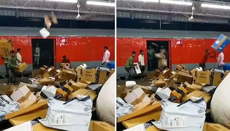 Northeast Frontier Railway reacts to viral video of workers mishandling parcels at Guwahati station-tgy