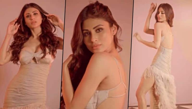 SEXY VIDEO ALERT Mouni Roy goes backless in nude skimpy dress drb