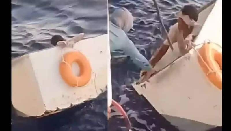 man survives in sea for 11 days by using a freezer 