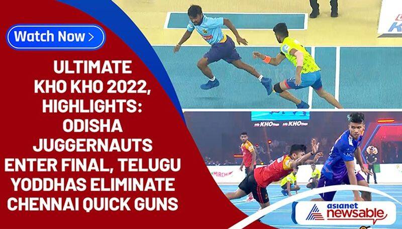 Ultimate Kho Kho, UKK 2022 playoffs, Highlights: Odisha Juggernauts enter final by defeating Gujarat Giants, Telugu Yoddhas eliminate Chennai Quick Guns-ayh