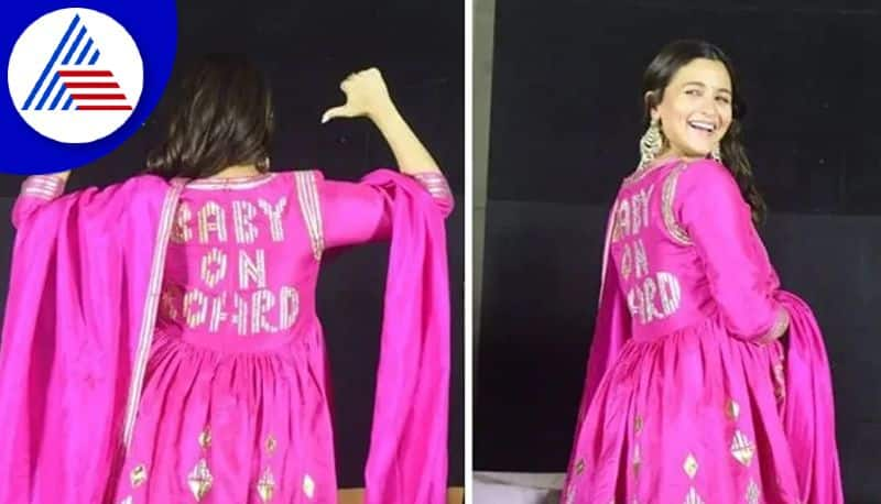 Alia Bhatt Takes Maternity Fashion A Notch Up With Baby on Board Sign In Pink Vin