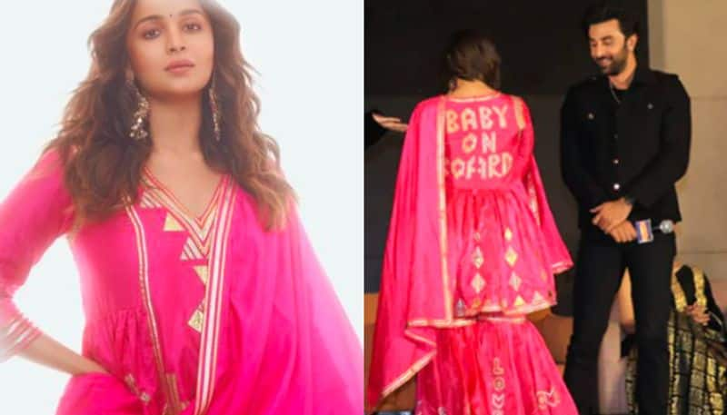 Alia Bhatt Wore A Pink Baby On Board Outfit