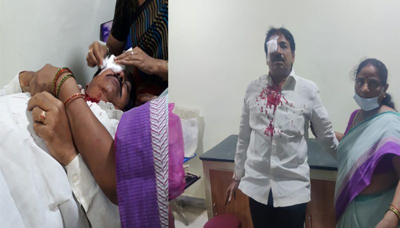 unknown persons attack on tdp leader in vijayawada