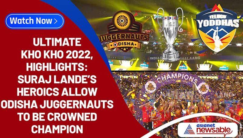 Ultimate Kho Kho final, UKK 2022, Highlights and top moments: Suraj Lande heroics allow Odisha Juggernauts to be crowned champion, Telugu Yoddhas runner-up-ayh