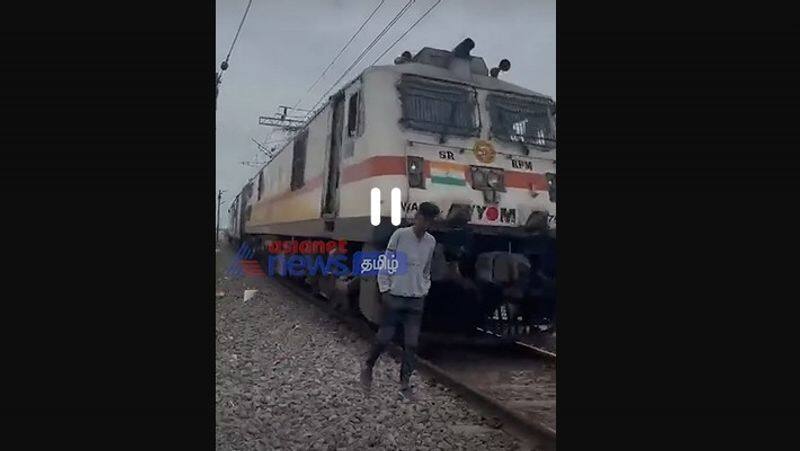 A video goes viral on social, Teen hit by train while making 'reel' near railway track in Telangana 