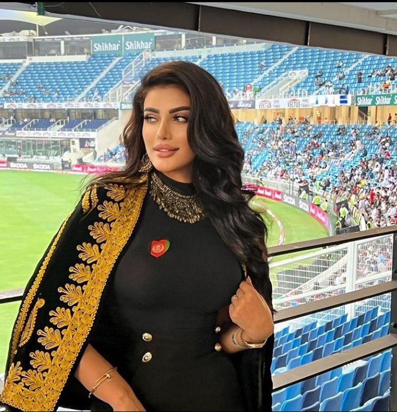 Afghan Mystery girl celebrates Team india 41 Run Win Over Sri lanka In Super th Match Ram 