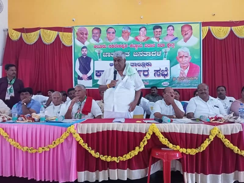 hd revanna slams on bjp government at hassan district gvd