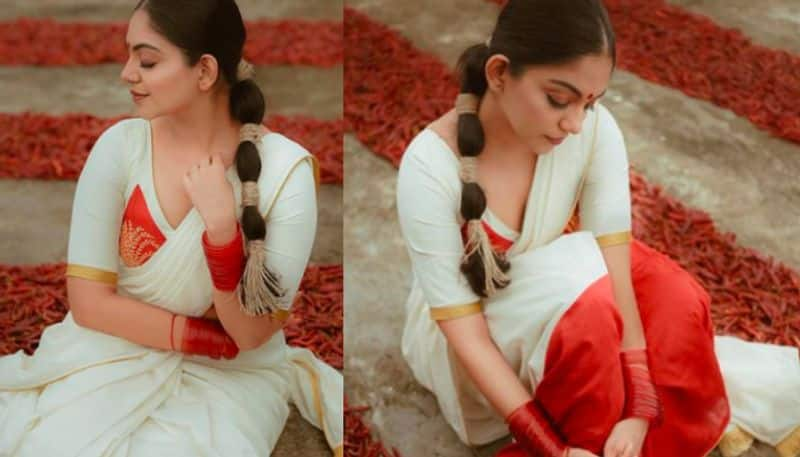 Onam 2022 Ahaana krishna onam special dress 